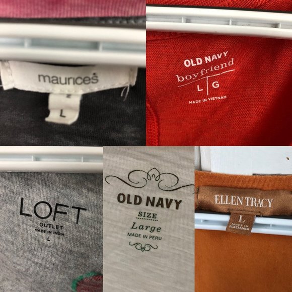 Lot of Women's Large Tshirts Maurices Old Navy LOFT - Picture 7 of 7